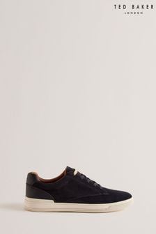 Ted Baker Black Brentfd Leather Suede Cupsole Shoes (B11233) | $220