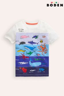 Boden Cream Foil Printed T-Shirt (B11303) | $29 - $33