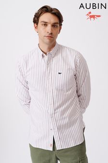 Rode streep - Aubin Aldridge Oxford Button Down Cotton Shirt (B11357) | €121