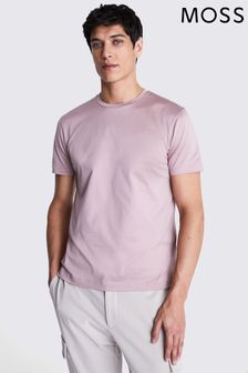 MOSS Pink Mercerised Crew-Neck T-Shirt (B11362) | €43
