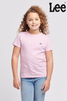 Rosa - Lee Mädchen T-Shirt in Regular Fit mit Logoaufnäher (B11378) | 31 € - 37 €