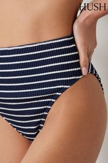 Hush Blue Harper High Waisted Stripe Rib Bikini Bottoms (B11544) | 2,575 UAH