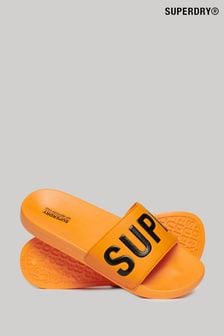 Superdry Orange Vegan Core Pool Sliders (B11600) | €36