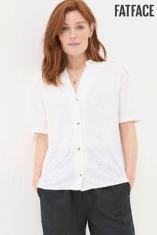 FatFace White Linen Shirt (B11740) | $132