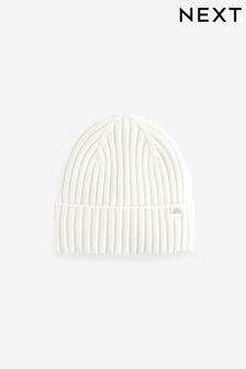 White Knitted Beanie Hat (1-16yrs) (B11858) | $7 - $14