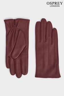 Osprey London Purple The Lila Leather Gloves (B12550) | OMR20