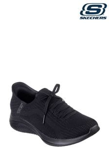 Skechers Black Wide Fit Ultra Flex 3.0 Slip In Brilliant Path Womens Trainers (B12592) | $153