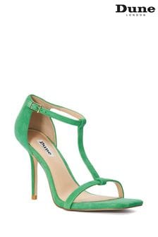 Зеленый - босоножки на каблуке с Т-образными ремешками Dune London Milani (B12690) | €137
