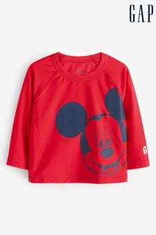 Gap Red Mickey Mouse Disney Baby Swim Rash Guard (12mths-5yrs) (B12801) | €32