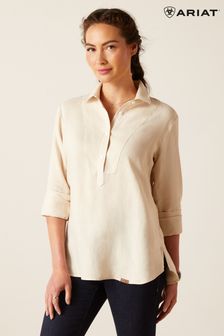 Blusa crema de lino Cazadero de Ariat (B12806) | 134 €