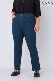 深藍色 - Curve Fit Straight Jeans (B12824) | NT$1,680