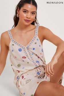 Monsoon Natural Arti Embroidered Cami (B12893) | $124