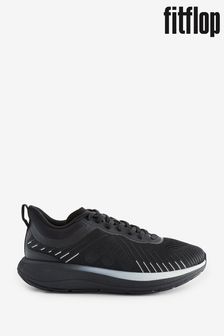 FitFlop Runner Mesh Running Black Sneakers (B14061) | $239