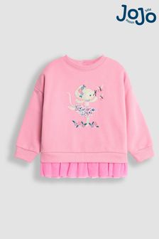 Jojo Maman Bébé Mouse Applique Broderie Collar Sweatshirt (B14221) | 160 zł