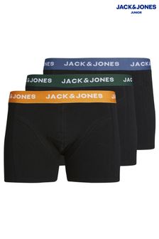JACK & JONES JUNIOR Green Logo Pack Trunks 3 Pack (B14255) | KRW40,600