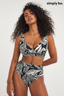 Simply Be Black Print Magisculpt Lose Up To An Inch Bikini Briefs (B14420) | €39