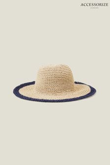 Accessorize Natural Contrast Edge Floppy Hat (B14469) | €32