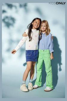 ONLY KIDS Blue Utility Pocket Denim Mini Skirt