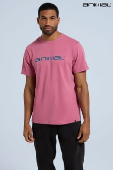 Розовый - Animal Mens Leon Organic Oversized T-shirt (B14502) | €30