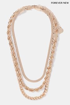 Forever New Gold Tone Signature Laney Link Chain Necklace (B14529) | kr389