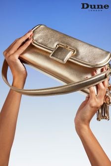 Dune London Gold Chelsea Pillow Leather Shoulder Bag (B14533) | €220