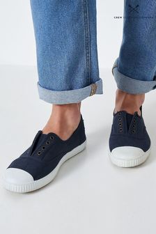 Crew Clothing Laceless Canvas Trainers