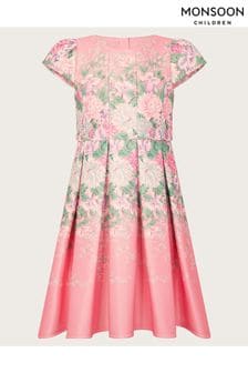 Monsoon Pink Floral Print Scuba Dress (B14612) | $73 - $89