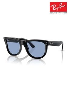 Ray Ban Wayfarer Reverse Rbr0502S Square Black Sunglasses