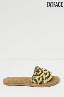 FatFace Maira Green Scallop Sliders (B15304) | $86