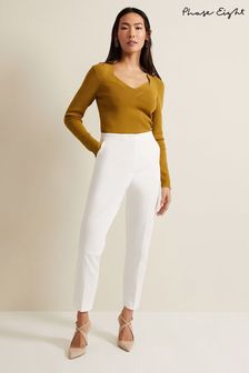 Phase Eight Ulrica Tapered Suit White Trousers (B15481) | €113