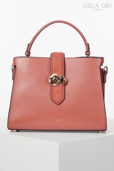 Розовая сумка-тоут с длинным ремешком Luella Grey Carrie (B15554) | €131