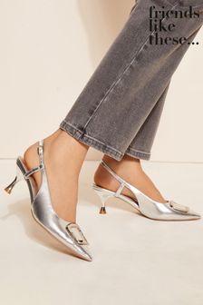 Slingback silver store