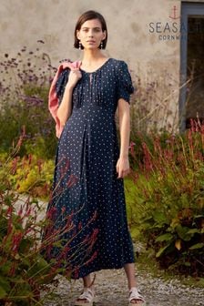 Seasalt Cornwall Blue Marsh Violet Dress (B15977) | $130