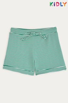 KIDLY Green Seersucker Swim Trunks (B16006) | 89 SAR