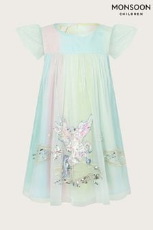 Trapezowa sukienka Monsoon z motywem jednorożca (B16139) | 240 zł - 270 zł