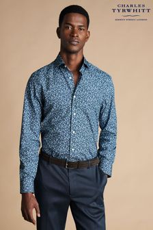 Charles Tyrwhitt Blue Slim Fit Liberty Fabric Floral Print Shirt (B16208) | €114