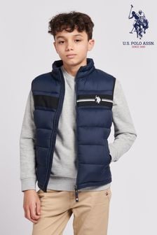 U.S. Polo Assn. Blue Boys 3D Tape Gilet (B16267) | $86 - $103