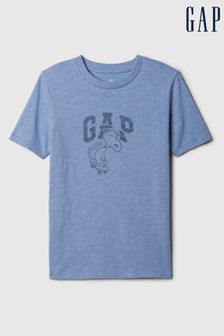 Gap Blue Peanuts Snoopy Logo Short Sleeve Crew Neck T-Shirt (4-13yrs) (B16321) | €16