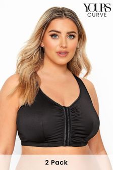 Yours Curve Front Fastening Bra 2 Pack