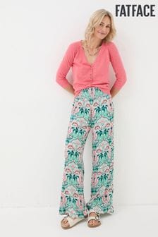 FatFace Leila Green Mirror Paisley Palazzo Trousers (B16588) | $92