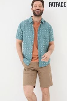 FatFace Green Short Sleeve Snave Tile Print Shirt (B16595) | NT$2,050