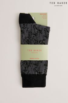 Ted Baker Sokkelv黑色駿馬圖案襪子 (B16706) | HK$103