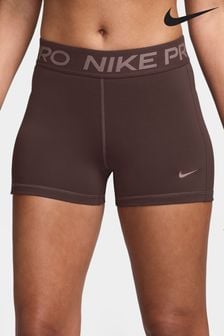 Nike Brown Pro Leak Protection Period Dri-FIT Mid-Rise 3" Cycling Shorts (B16756) | kr800