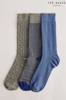 Ted Baker Tsokpak Socks 3 Pack (B16791) | NT$1,170