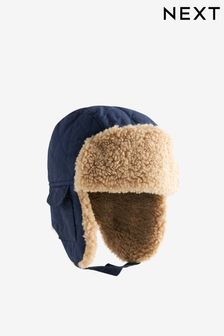 Navy Blue Quilted Trapper Hat (3mths-16yrs) (B16881) | kr167 - kr234