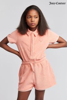 Juicy Couture Girls Pink Towelling Playsuit (B17056) | €89 - €107