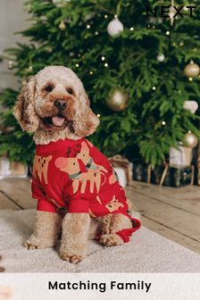 Red Matching Family Pets Christmas Reindeer Pyjamas (B17141) | NT$590