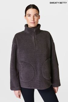 Sweaty Betty Flauschiges, strukturiertes Fleece-Oberteil mit kurzem Reißverschluss (B17403) | 195 €