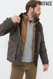 FatFace Broadsands Brown Funnel Neck Jacket (B17446) | $234