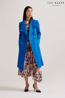 Ted Baker Blue Rosina Midi Belted Wrap Coat (B17499) | AED1,645